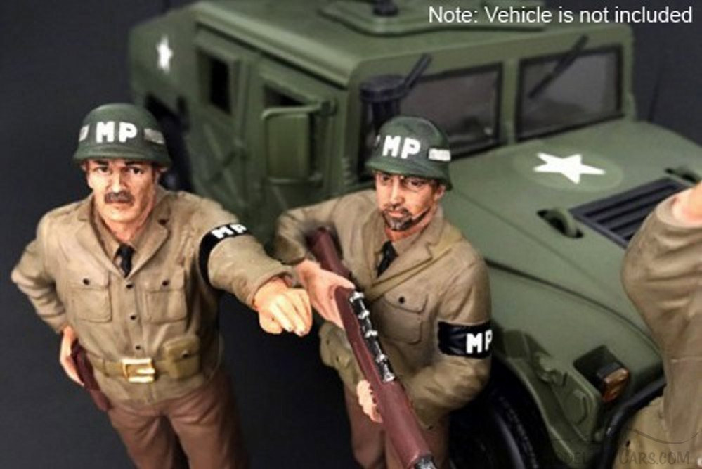 WWII Military Police Figure #2 - American Diorama 77415 - 1/18 Scale Diecast Model Toy Car