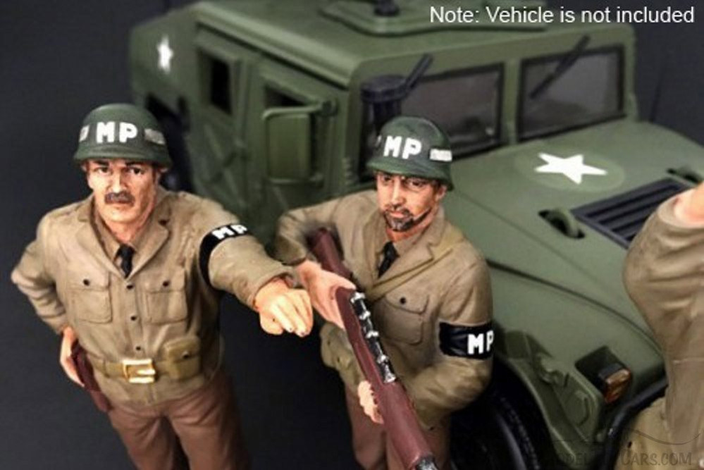 WWII Military Police Figure #4 - American Diorama 77417 - 1/18 Scale Diecast Model Toy Car