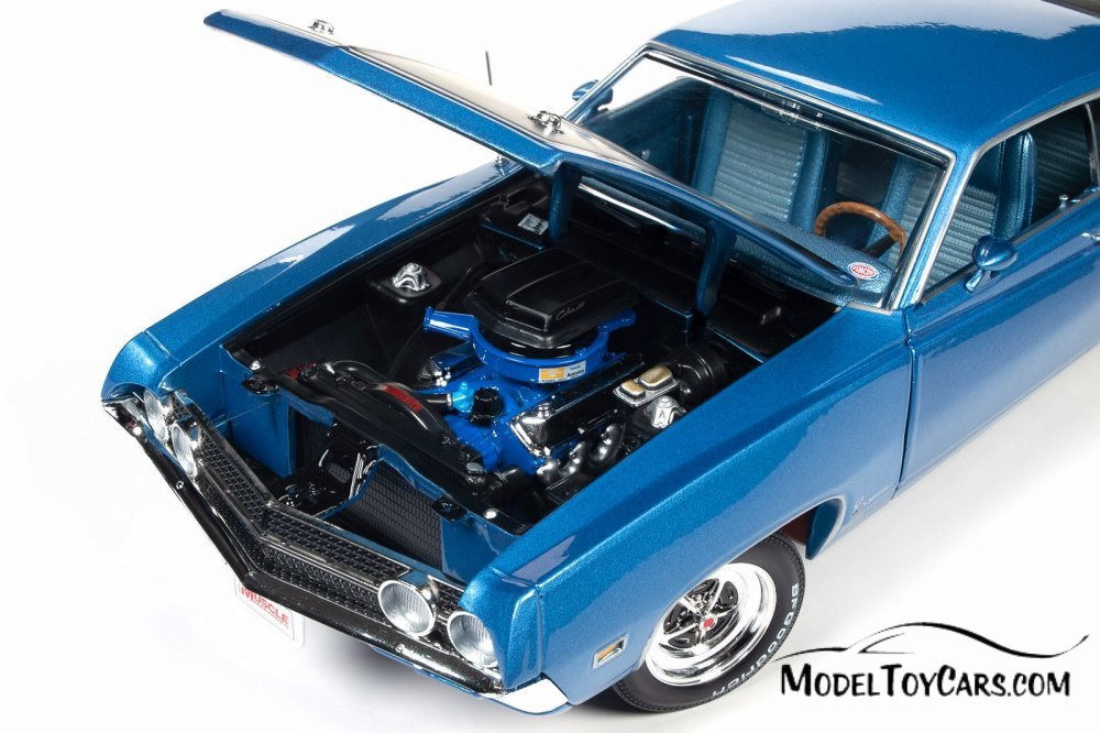 1970 Ford Torino Cobra Hardtop, Metallic Blue and Black - Auto