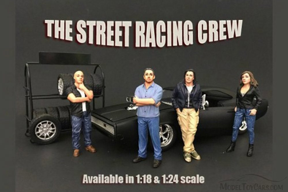 Street Racing Crew Figure #1 - American Diorama 77431 - 1/18 Scale Diecast Model Toy Car