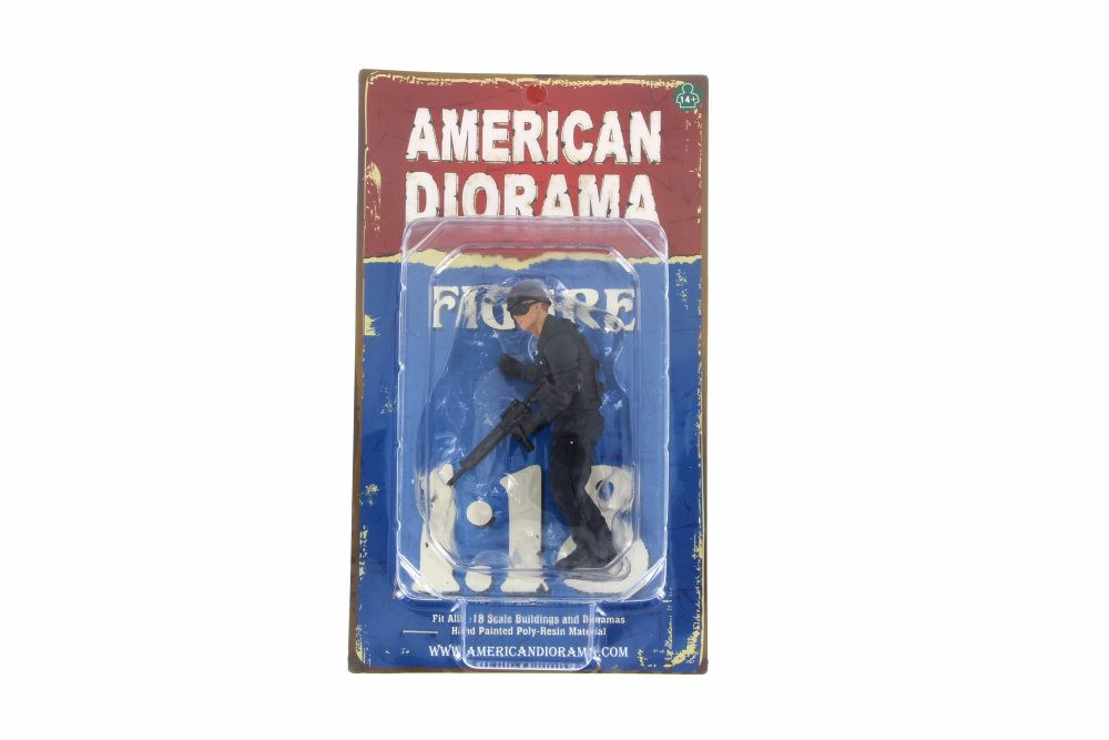 SWAT Team Flash Figurine, American Diorama 77419 - 1/18 Scale Figurine Hobby Accessory