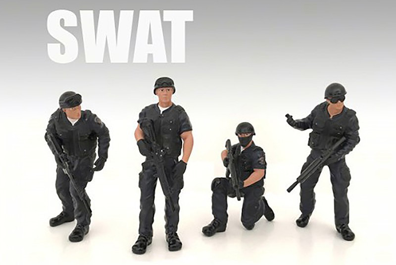 SWAT Team Flash Figurine, American Diorama 77419 - 1/18 Scale Figurine Hobby Accessory