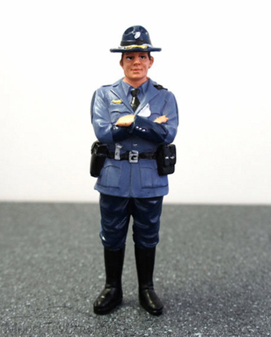 State Trooper Tim Figure, Blue - American Diorama Figurine 16161 - 1/24 scale