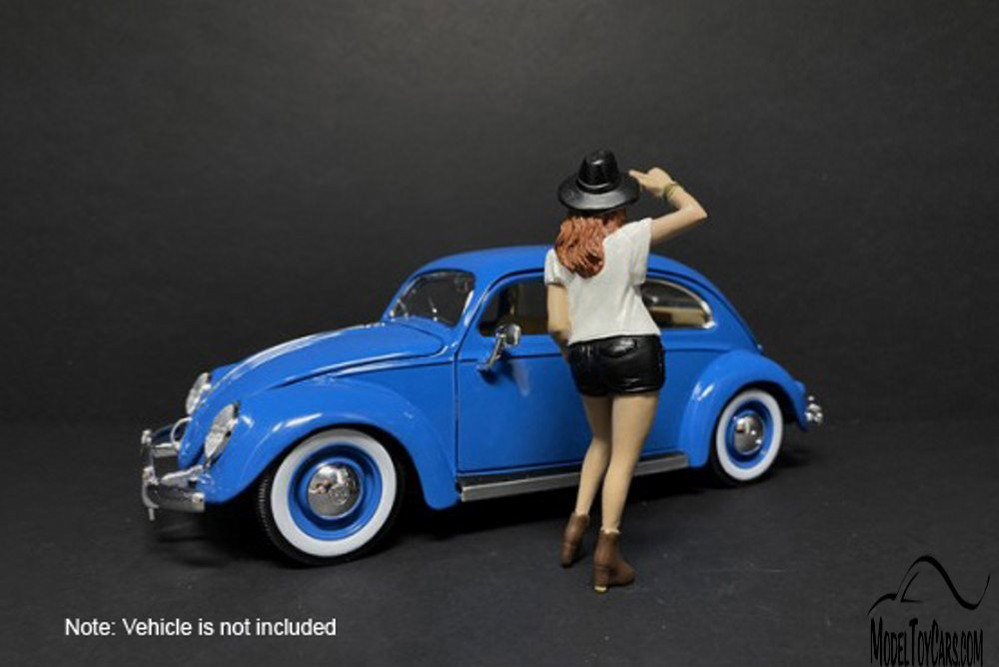 Partygoers Figure I, Black and White - American Diorama 38321 - 1/24 Figurine - Diorama Accessory