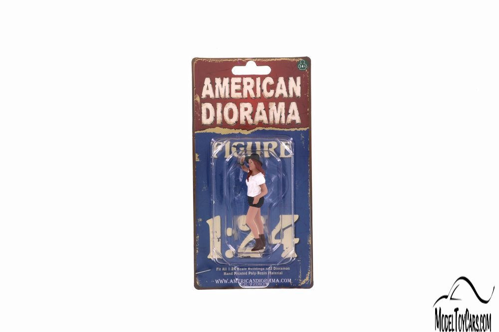 Partygoers Figure I, Black and White - American Diorama 38321 - 1/24 Figurine - Diorama Accessory