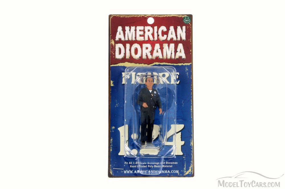 Police Officer I Figurine, American Diorama 24031 - 1/24 Scale Hobby Accessory