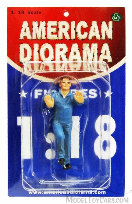 Mechanic Ken Figure, Blue - American Diorama Figurine 23790 - 1/18 scale