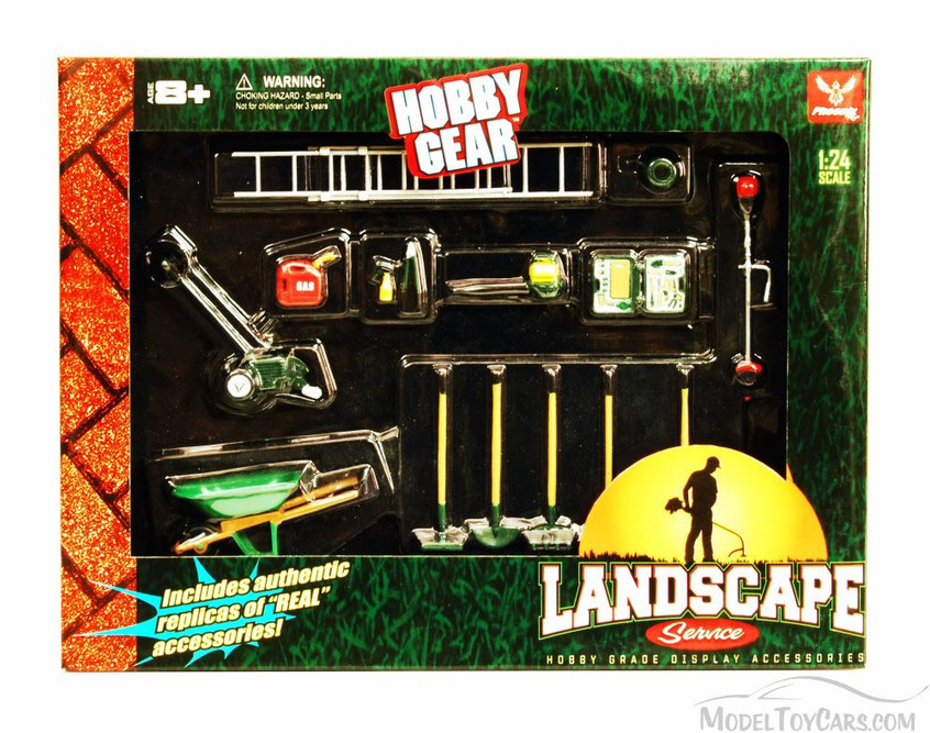 Hobby Gear Landscape Service- Garage Diorama Acc Set 18432-1/24