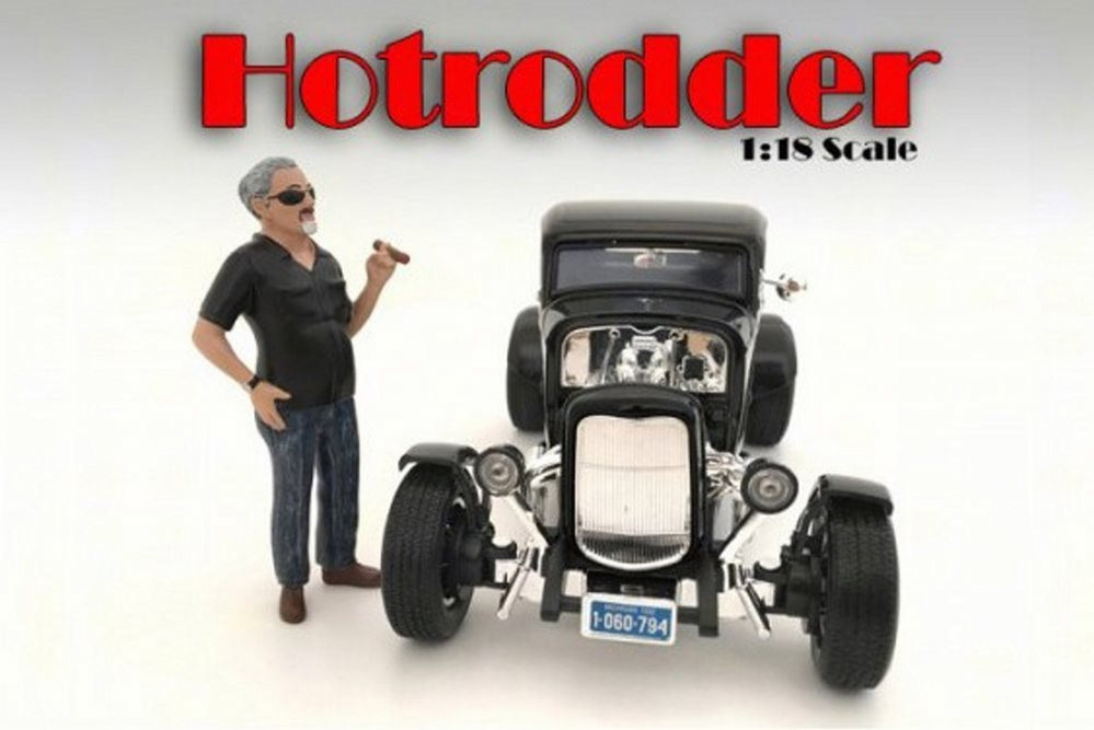 Hotrodders Bill Figurine, American Diorama 24010 - 1/18 Scale Hobby Accessory