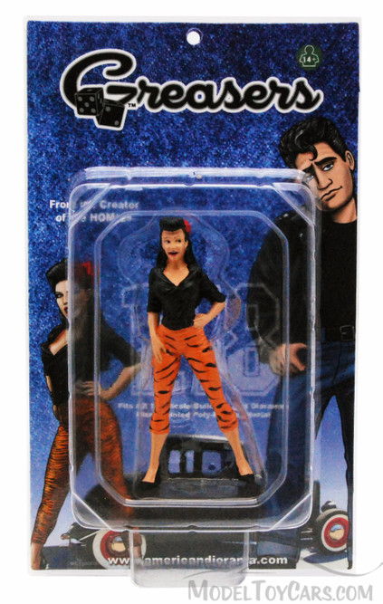Greaser Girl Danika Figure, Black - American Diorama Figurine