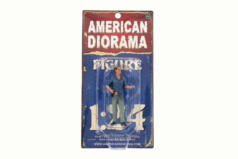 Detective IV Figurine, American Diorama 23932 - 1/24 Scale Collectible Hobby Accessory