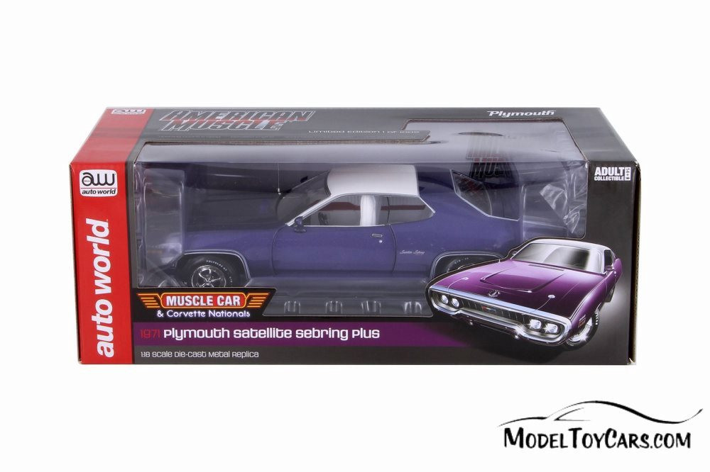 1971 Plymouth Satellite Sebring Plus, Purple w/White - Auto World