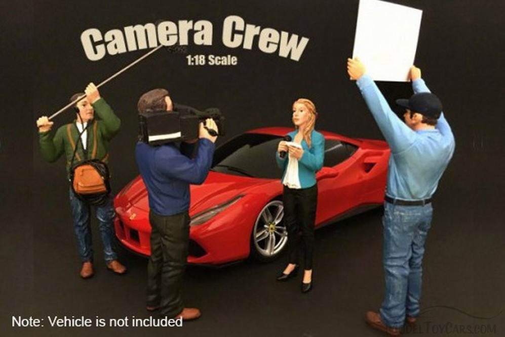 Camera Crew III 'Boom Operator' - American Diorama 77429 - 1/18 Scale Diecast Model Toy Car