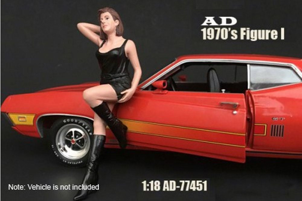 70s Style Figure - I, American Diorama 77451 - 1/18 Scale Accessory for Diecast Cars