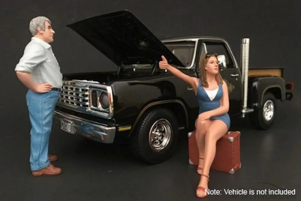 70s Style Figure - VI, American Diorama 77456 - 1/18 Scale Accessory for Diecast Cars