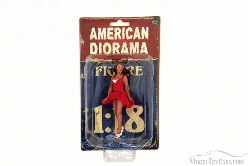 70s Style Figure - VIII, American Diorama 77458 - 1/18 Scale Accessory for Diecast Cars