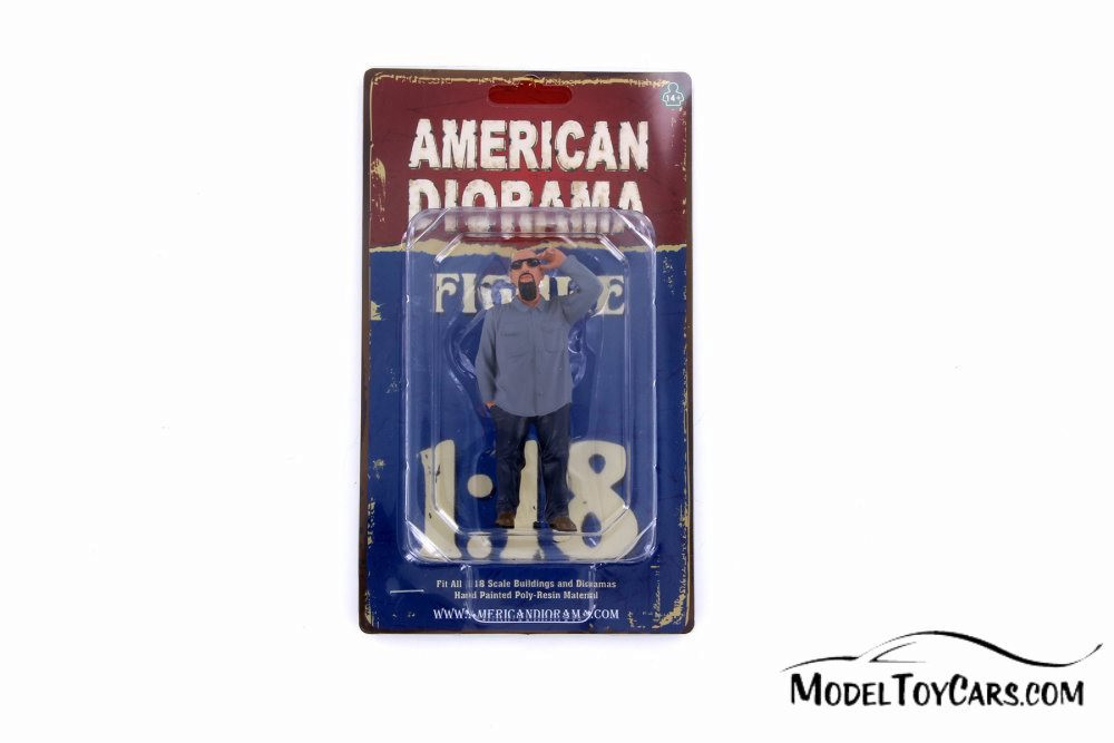 Frank Figure, Blue - American Diorama 38181 - 1/18 Scale Figurine - Diorama Accessory