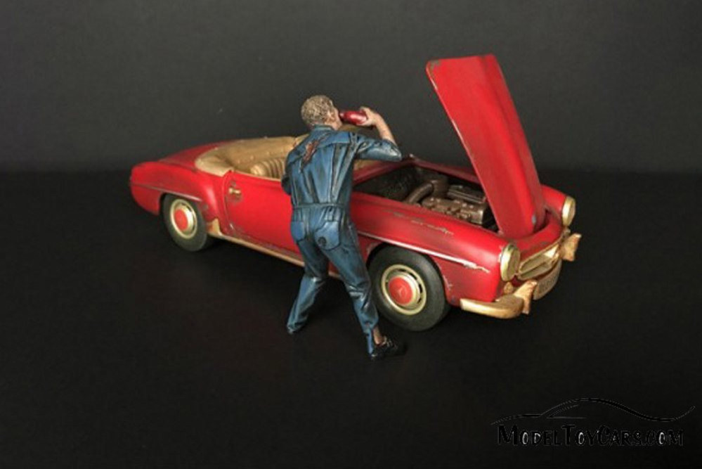 Zombie Mechanic II, Blue - American Diorama 38199 - 1/18 scale Figurine - Diorama Accessory