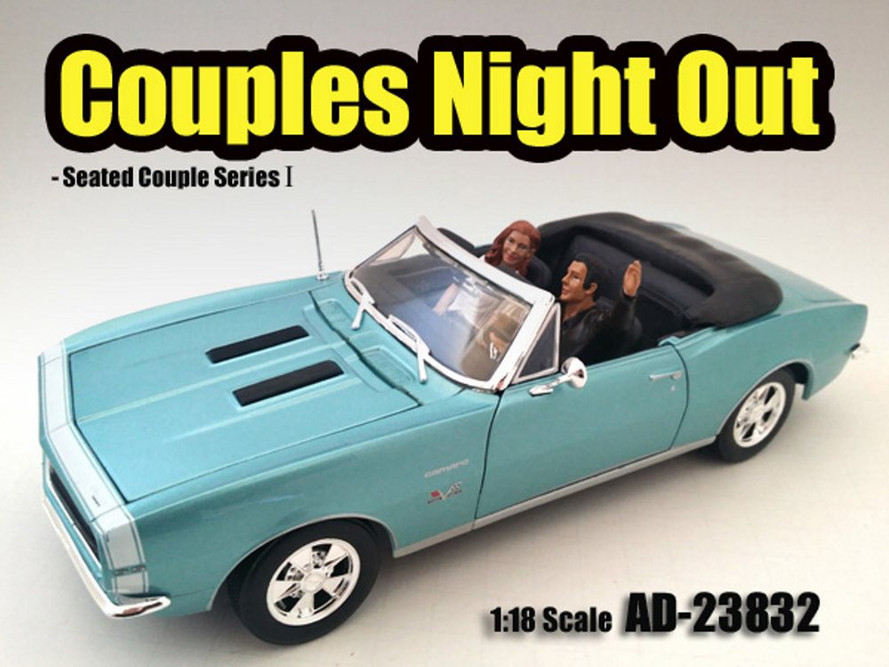 Seated Couple I Couples Night Out- American Diorama 23832 - 1/18 Scale Diecast Hobby Accessory