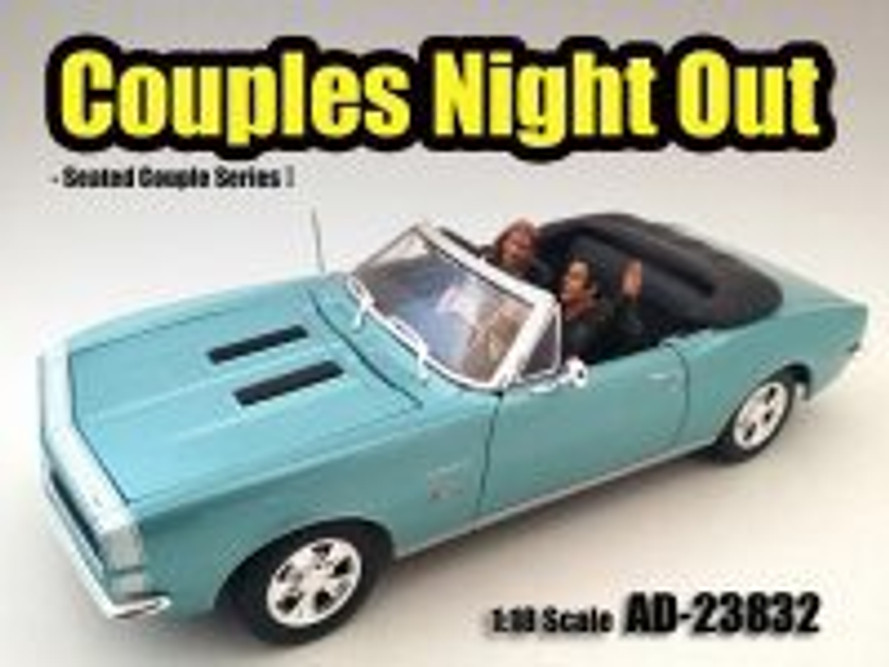 Seated Couple I Couples Night Out- American Diorama 23832 - 1/18 Scale Diecast Hobby Accessory
