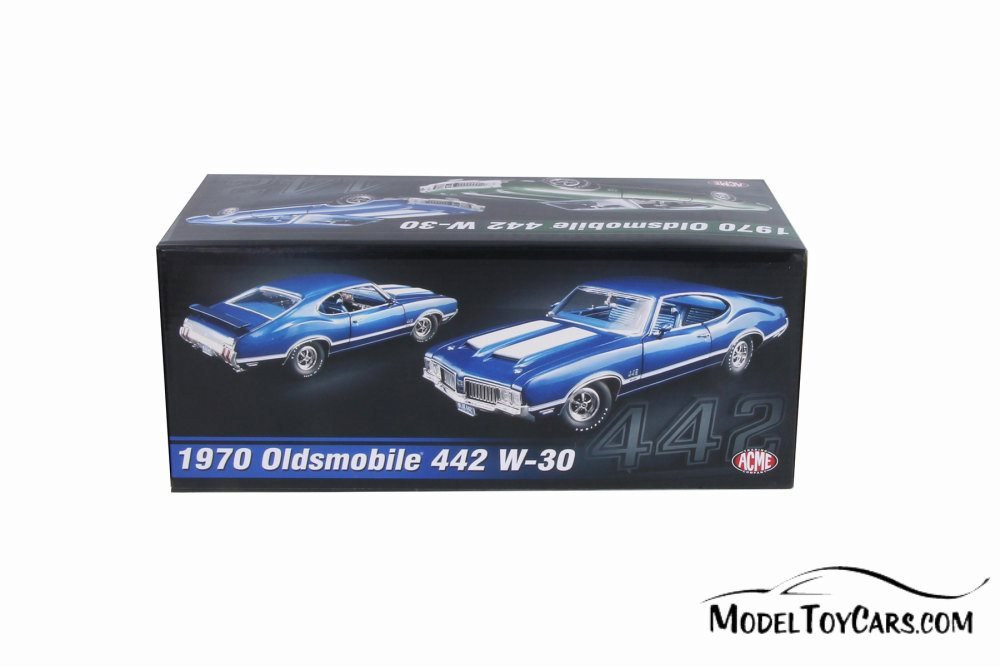 アメ車 JOHAN 1970 オールズモビル 442 ハードトップ　プラモデル 1970 Oldsmobile 442 W-30 Hardtop, Twilight Blue - Acme
