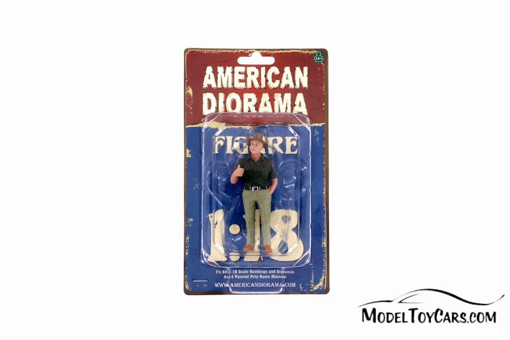 Weekend Car Show Figure VIII, Green - American Diorama 38216 - 1/18 Figurine - Diorama Accessory