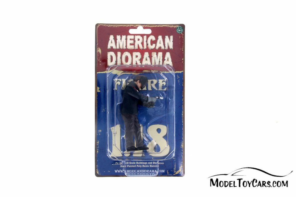 The Chop Shop Mr. Welder Figure, American Diorama 38159 - 1/18 Scale Accessory for Diecast Cars