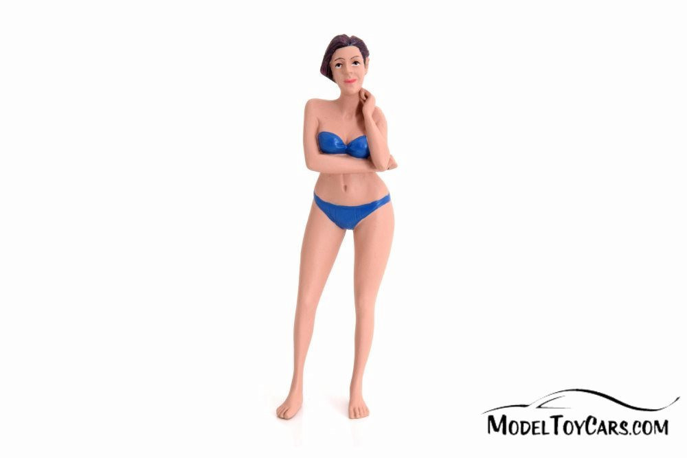 Bikini Girl December, Blue - American Diorama 38176 - 1/18 scale Figurine - Diorama Accessory