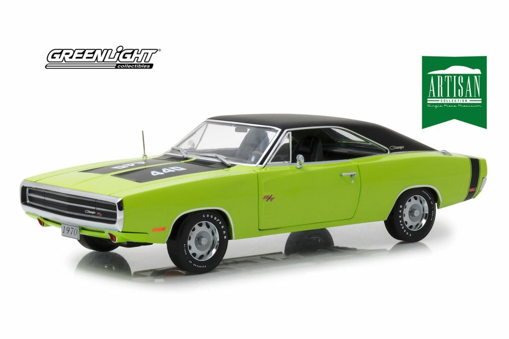 1970 Dodge Charger R/T SE Hard Top, Sublime Green - Greenlight 13529 - 1/18  Scale Diecast Car