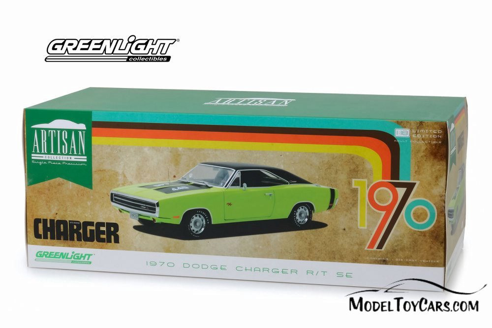 1970 Dodge Charger R/T SE Hard Top, Sublime Green - Greenlight