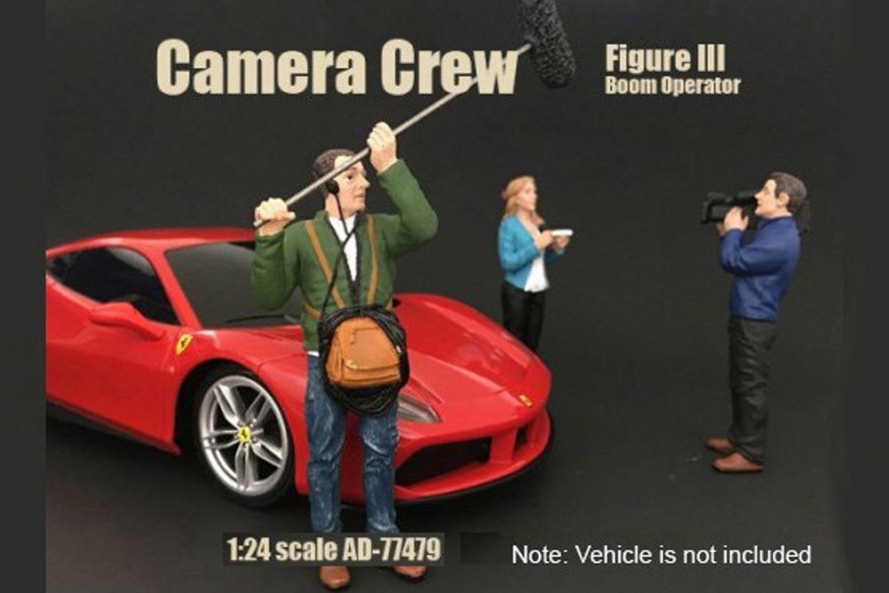 Camera Crew III Boom Operator - American Diorama 77479 - 1/24 Scale Diecast Model Toy Car