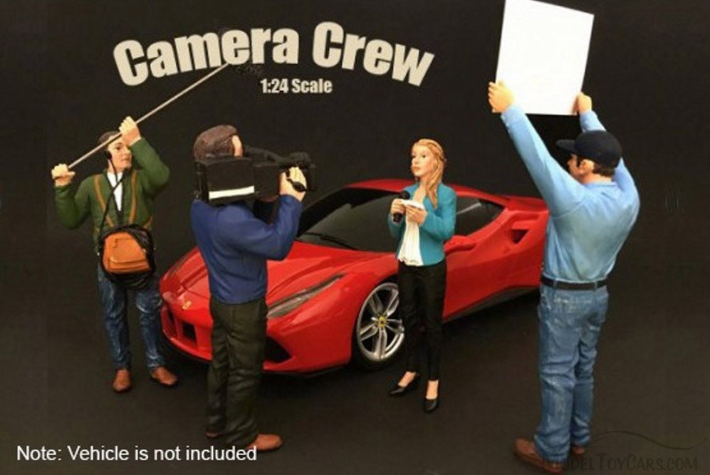 Camera Crew III Boom Operator - American Diorama 77479 - 1/24 Scale Diecast Model Toy Car