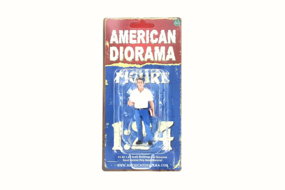 Mechanic Manager Tim, American Diorama 77493 - 1/24 Scale Accessory for Diecast Cars