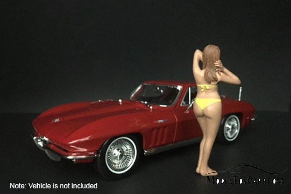 Bikini Girl January, Yellow - American Diorama 38265 - 1/24 Scale Figurine - Diorama Accessory