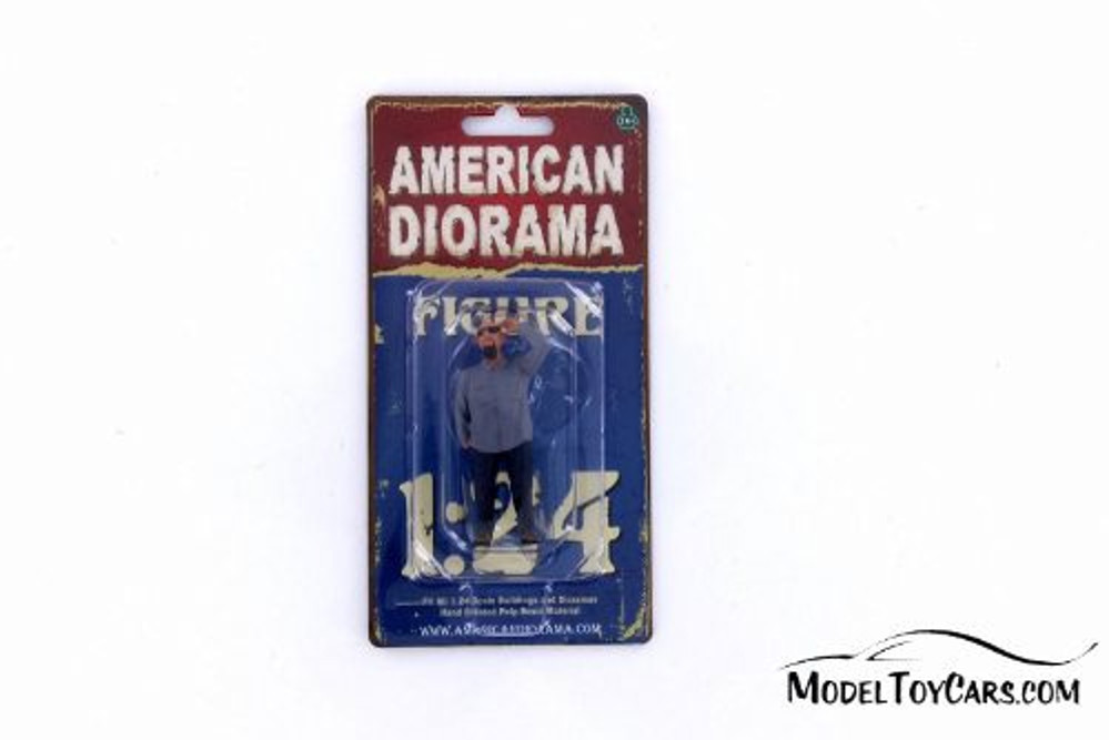 Frank Figure, Blue - American Diorama 38281 - 1/24 Scale Figurine - Diorama Accessory