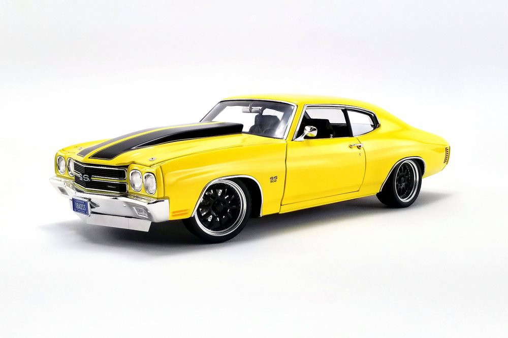 1970 Chevy Chevelle Street Fighter Hardtop, Yellow - Acme A1805515