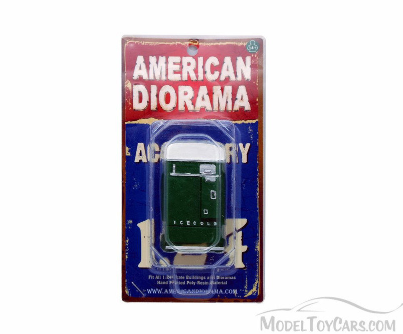 Vending Machine Figure, Green - American Diorama Figurine 23989 - 1/24 scale