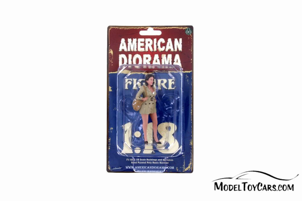Ladies Night Betty Figure, Beige - American Diorama 38195 - 1/18 scale Figurine - Diorama Accessory