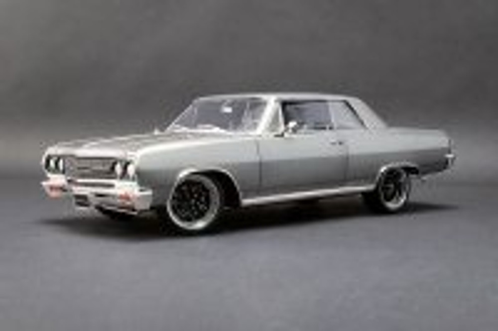 1965 Chevy Chevelle The Anvil Hardtop, Gray - Acme A1805514 - 1/18 scale Diecast Model Toy Car