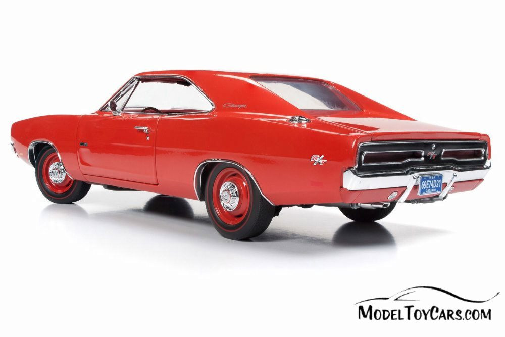 1969 Dodge Charger R/T Hardtop, Charger Red - Auto World AMM1174