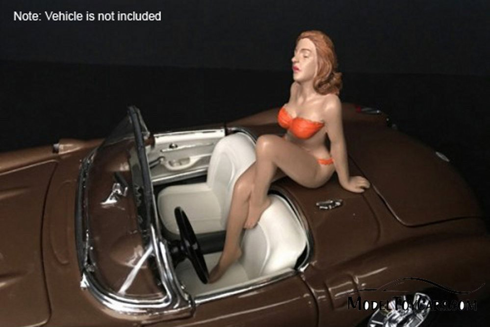 Bikini Girl November, Orange - American Diorama 38275 - 1/24 scale Figurine - Diorama Accessory
