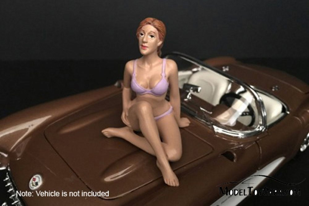 Bikini Girl September, Violet - American Diorama 38273 - 1/24 scale Figurine - Diorama Accessory