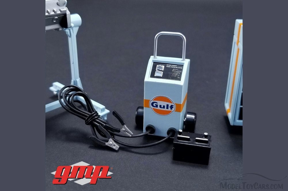 Gulf Oil Shop Tool Set #1, Blue - GMP 18872 - 1/18 Scale Diecast