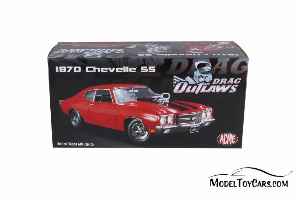 1970 Chevy Chevelle SS Hardtop, Red - Acme 1805511 - 1/18 Scale