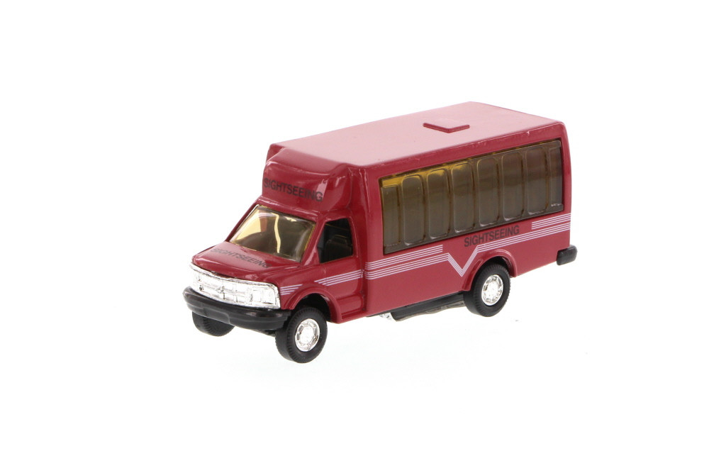 New York Tour Bus - Red, White - Showcasts 9808D - 4.75 Inch Scale Diecast Model Replica