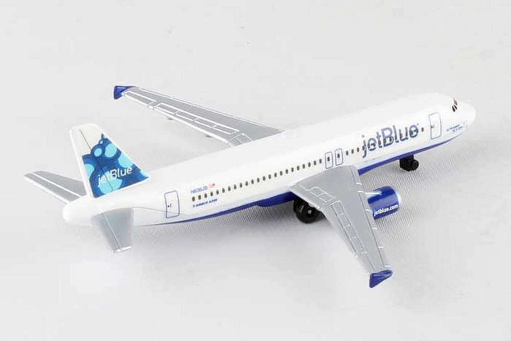 Jetblue Single Plane, White - Daron RT1224 - Diecast Model Airplane Replica