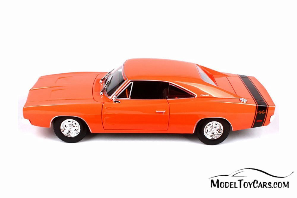 1969 Dodge Charger R/T Hardtop, Orange - Maisto 31387OR - 1/18