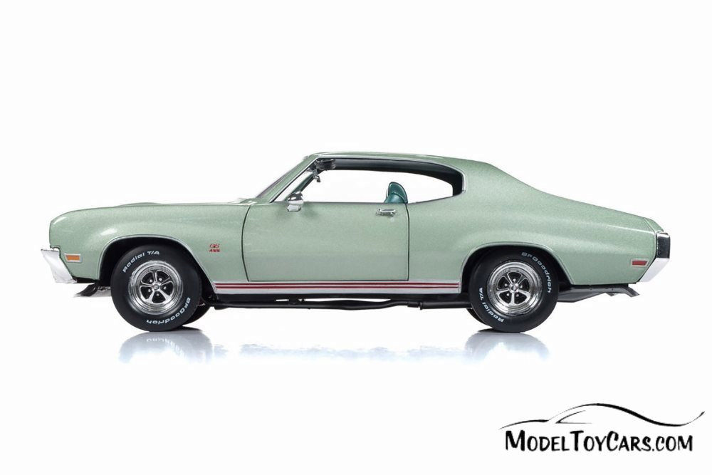 1970 Buick GS 455 Hard Top, Green - Auto World AMM1149 - 1/18 scale Diecast Model Toy Car