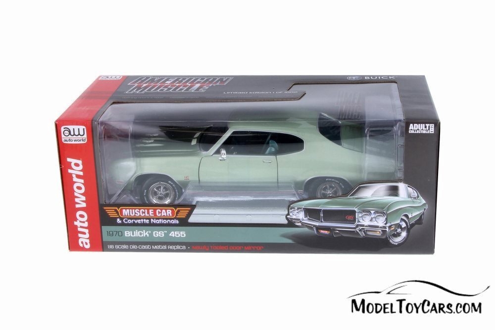 1970 Buick GS 455 Hard Top, Green - Auto World AMM1149 - 1