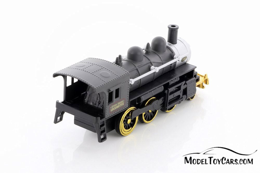 Classic Steam Engine Train, Black with Gold and Silver - 9937BD - Diecast Model Toy Car (1 car, no box)